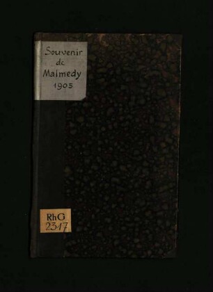 Souvenir de Malmédy 1905