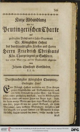 [Schrift XVI-XVIII]