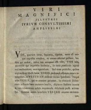 Viri Magnifici Illvstres Ivrivm Consvltissimi Amplissimi