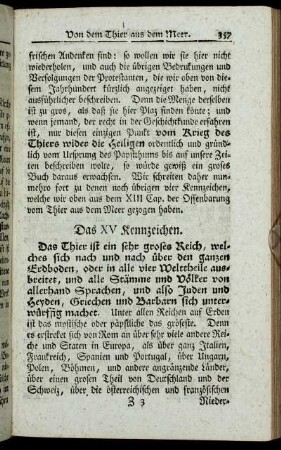 Das XV Kennzeichen. - Das XVIII Kennzeichen.