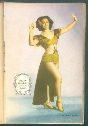 Milita Brandon (vedette de las revistas porteñas) - [Fotografía]