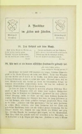 D. Vorbilder im Leben und Streben