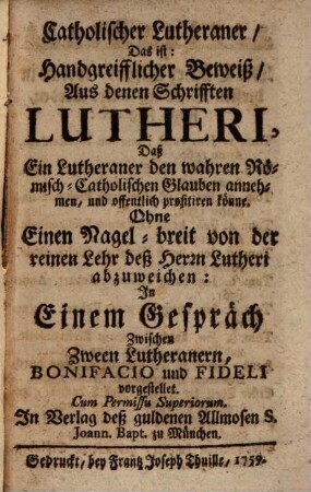 Catholischer Lutheraner