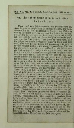 71. Die Befreiungskriege von 1812, 1813 und 1814