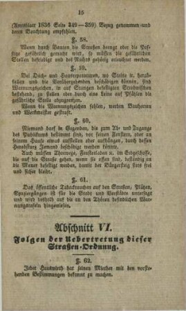 Abschnitt VI