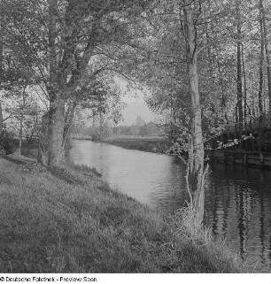Ansicht eines Kanals im Spreewald