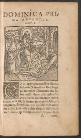 Dominica Prima Adventus ...