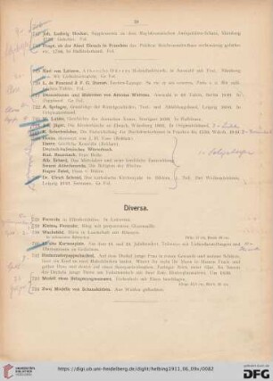 Diversa (Nr. 728-734)