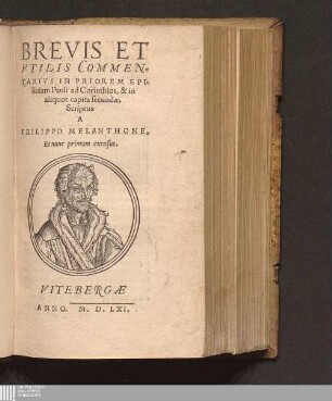 Brevis Et Vtilis Commentarivs In Priorem Epistolam Pauli ad Corinthios, & in aliquot capita secundæ