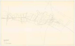Sanierung Kreuzberg, Berlin Untersuchungen und Planungen von Werner March: Schnellstraßenkreuz im Bezirk Kreuzberg (Variante 1a) 1:5000
