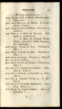 Pieces Angloises