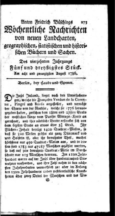 Fünf und dreyßigstes Stück