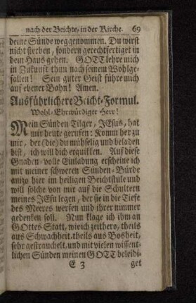 Ausführlichere Beicht-Formul.