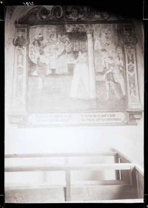 Stadtkirche; Wandbild, Salomebild, nach der Restaurierung