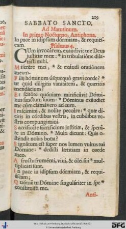 Sabbato Sancto.