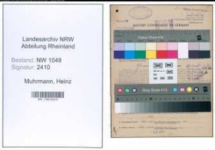 Entnazifizierung Heinz Muhrmann , geb. 05.05.1902 (Kraftfahrer)