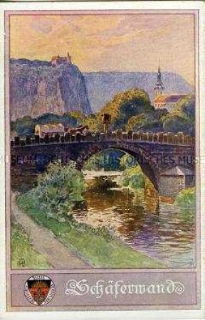Schäferwand, Postkarte des Deutschen Schulvereins Nr.230