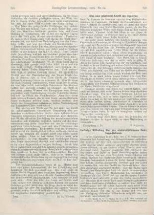 656-658 Vorläufige Mittheilung über den wiederaufgefundenen Codex Suevo-Hallensis