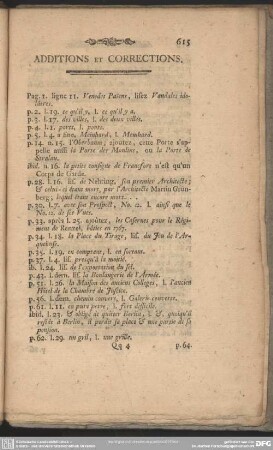 Additions Et Corrections