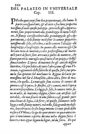 Del Palazzo In Vniversale Cap. III.