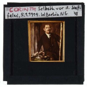 Corinth, Selbstbildnis vor Staffelei
