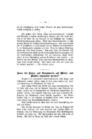 Kann die Steuer auf Grundwerte auf Mieter und Pächter abgewälzt werden?