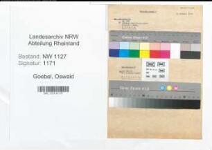 Entnazifizierung Oswald Goebel , geb. 00.00.0000 (Kaufmann)