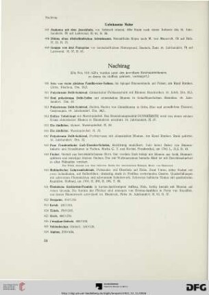 Nachtrag (Nr. 910-929)