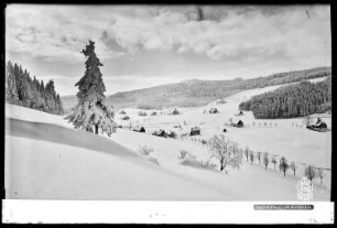 Rehefeld im Erzgebirge mit Schnee