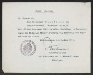 Reise-Ausweis