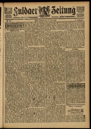 Dritte Ausgabe vom Samstag, den 11. Juni 1904.