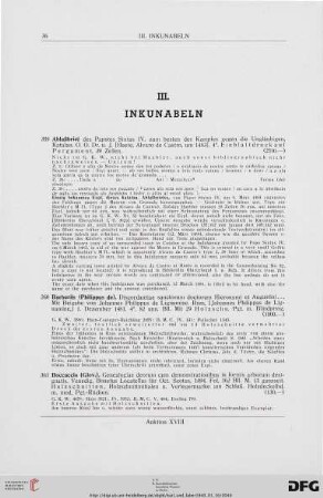 Inkunabeln (Nr. 359-370)