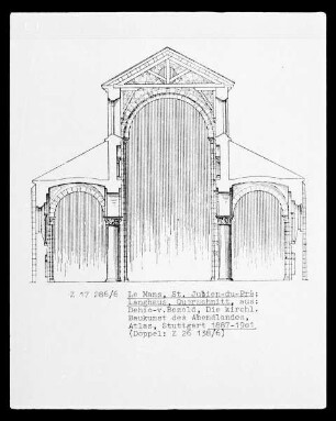 Le Mans, Saint-Julien-du-Pré: Querschnitt
