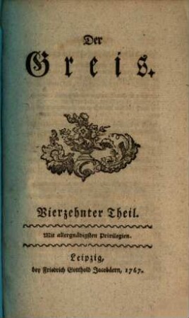 Der Greis. 14. 1767