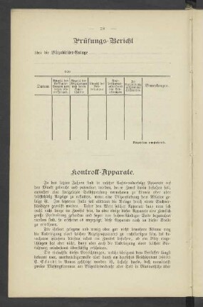 Prüfungs-Bericht