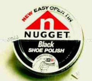 Blechdose für "n NUGGET Black SHOE POLISH NEW EASY OPEN TIN"