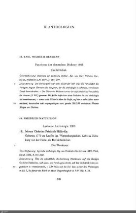 Anthologien