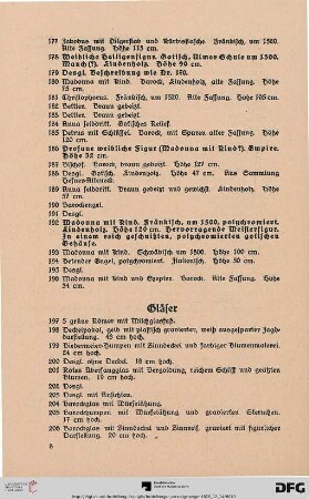 Gläser (Nr. 197-266)