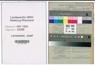 Entnazifizierung Josef Leineweber , geb. 18.02.1889 (Holzhaendler)