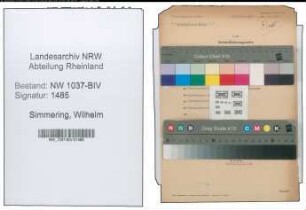 Entnazifizierung Wilhelm Simmering , geb. 08.03.1883 (Werkzeugschlosser)