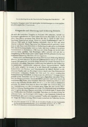 Kriegsende und Absetzung nach Schleswig-Holstein.
