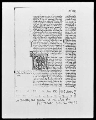 Biblia Latina — Initiale V(erba)