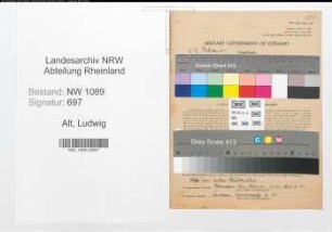 Entnazifizierung Ludwig Alt , geb. 11.12.1921 (Polizist)