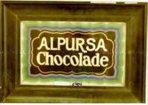 Werbeträger "Alpursa Chocolade"