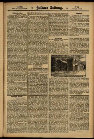 Dritte Ausgabe vom Samstag, den 26. Juli 1913.