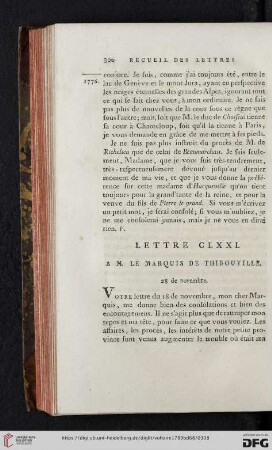 (Lettre CLXXI - CLXXX)