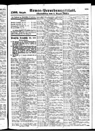 1566.Ausgabe. Mittwoch, 1. August 1917