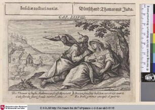 Insidiae auctori noxiae; Blutschand Thamar mit Juda [Juda und Tamar; Tamar and Judah; Thamar et Juda]