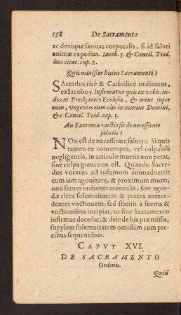 Capvt XVI. De Sacramento Ordinis.