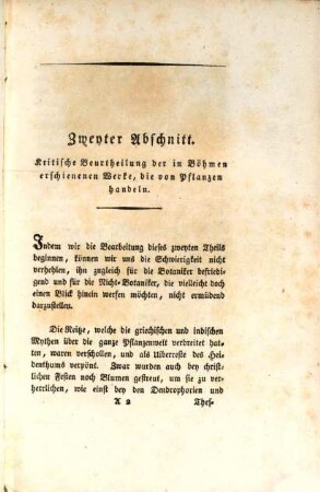 Abhandlung über die Pflanzenkunde in Böhmen, 2